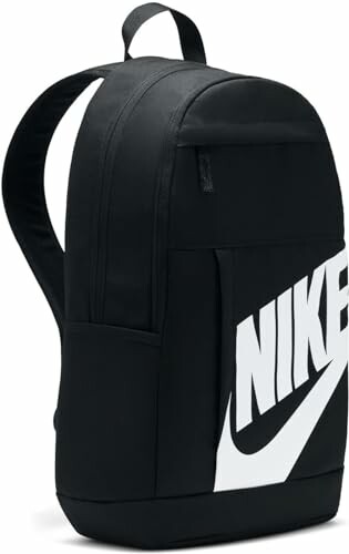 Schwarzer Nike-Rucksack mit weißem Logo