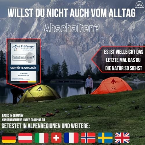 GOALPINE Zelt für 1 & 2 Personen