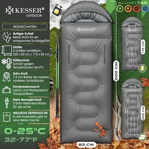 KESSER Schlafsack Outdoor